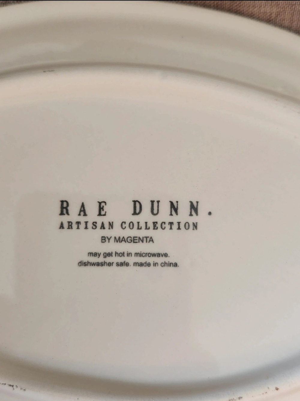 Rae Dunn Oval Cream Ceramic Appetizer Plate Set of 4 - Picture 6 of 11